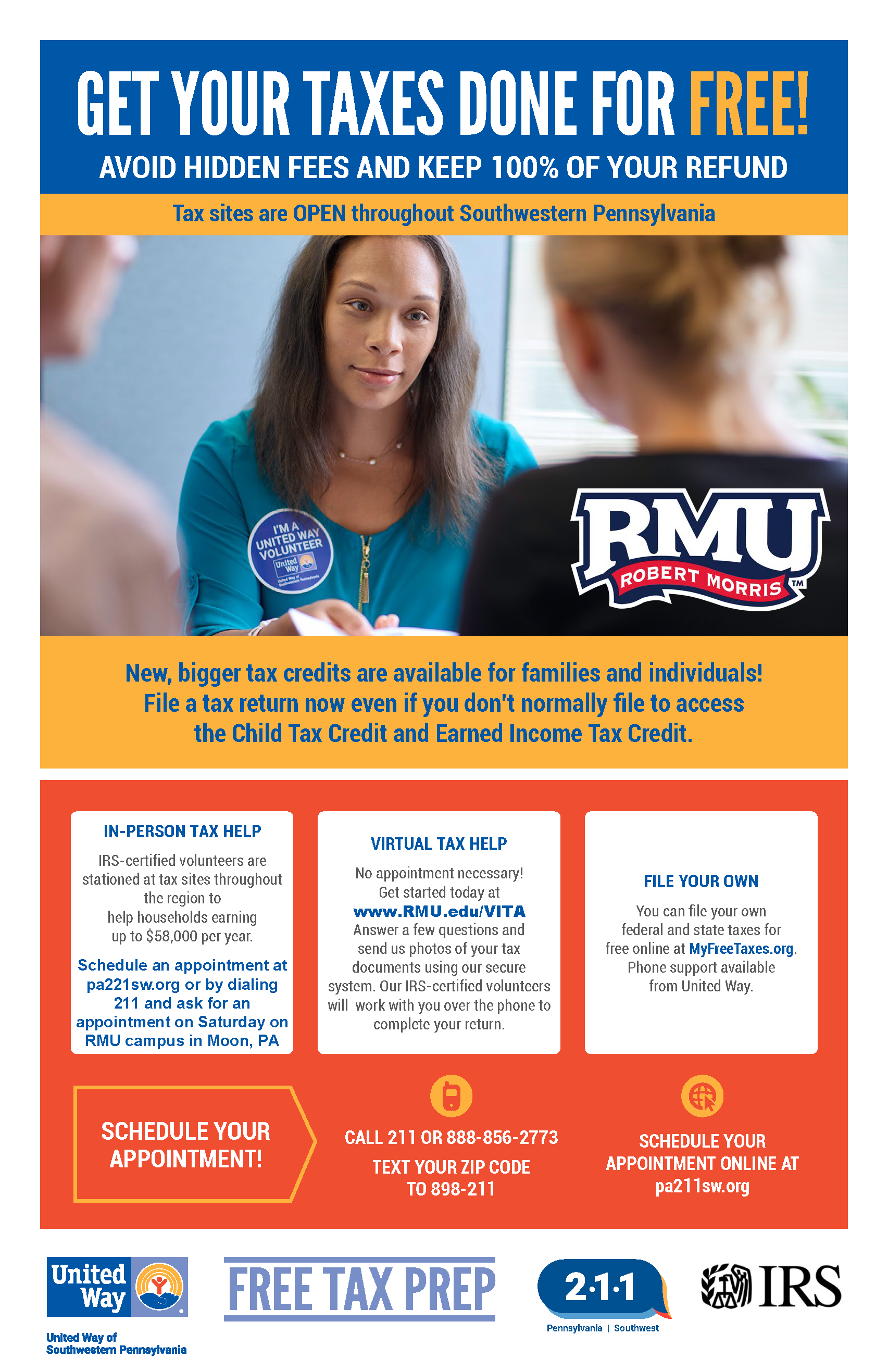 Free Tax Services Robert Morris University